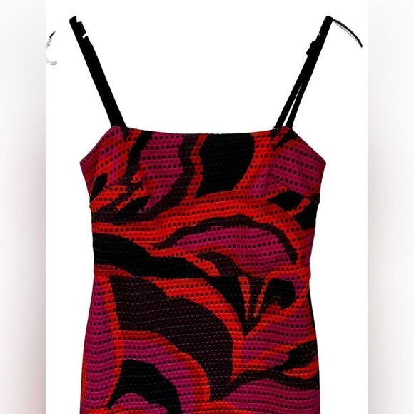 TRINA TURK Pernilla Perforated Scuba Dress 2 - Picture 3 of 7